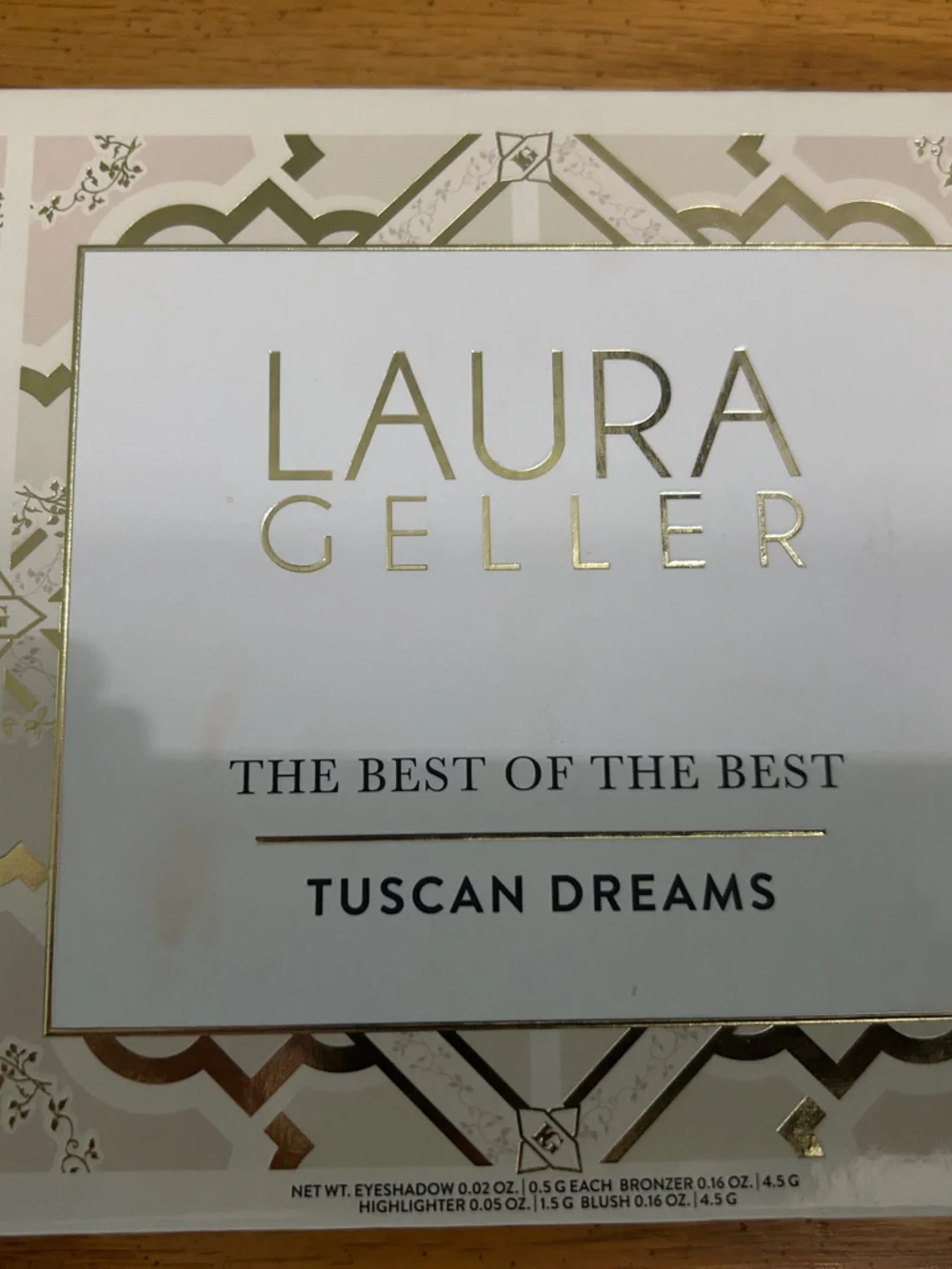 Laura Geller Tuscan Dreams Makeup Palette - Gold, Cream, White